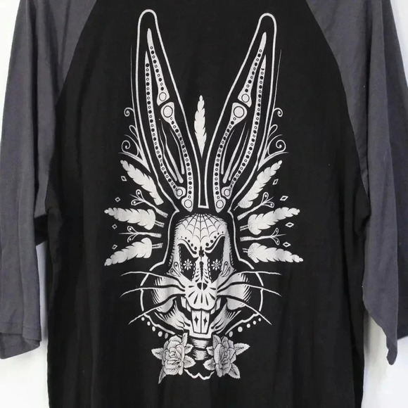 Torrid 3 bugs bunny loony tunes raglan tee shirt - Picture 4 of 9